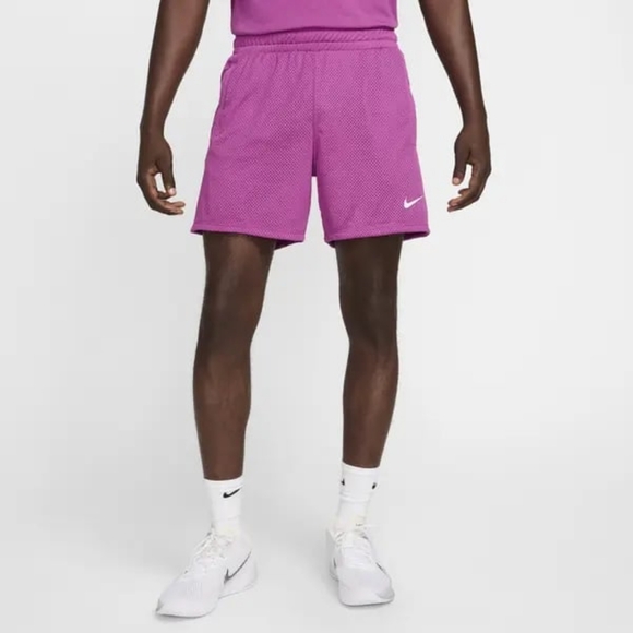 Men's Nike Dri-FIT Nikecourt Slam Mesh Tennis Shorts Fuchsia FV4042-518